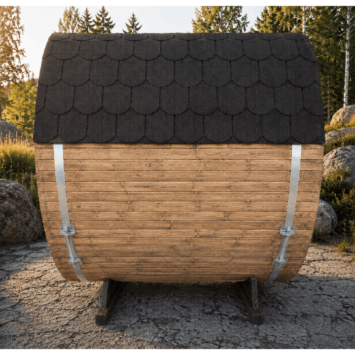 Sauna tonneau 1,8 m – Poêle électrique