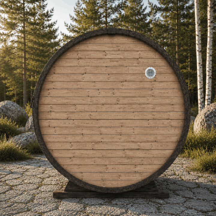 Sauna tonneau 1,8 m – Poêle électrique
