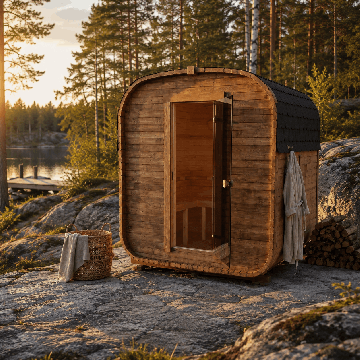 Sauna Quadro 1,8 m – Poêle électrique