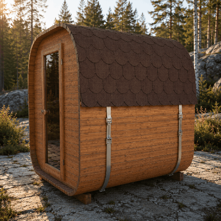 Sauna Quadro 1,8 m – Poêle électrique