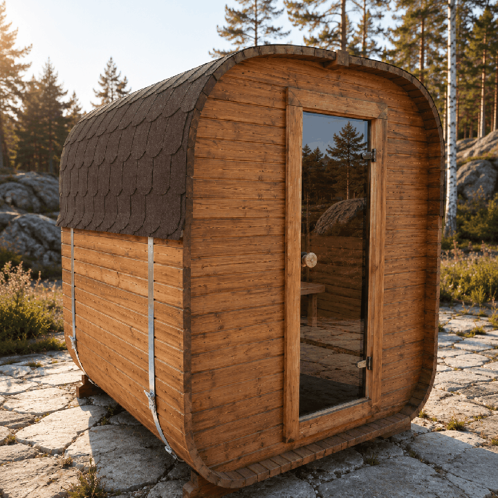 Sauna Quadro 1,8 m – Poêle électrique
