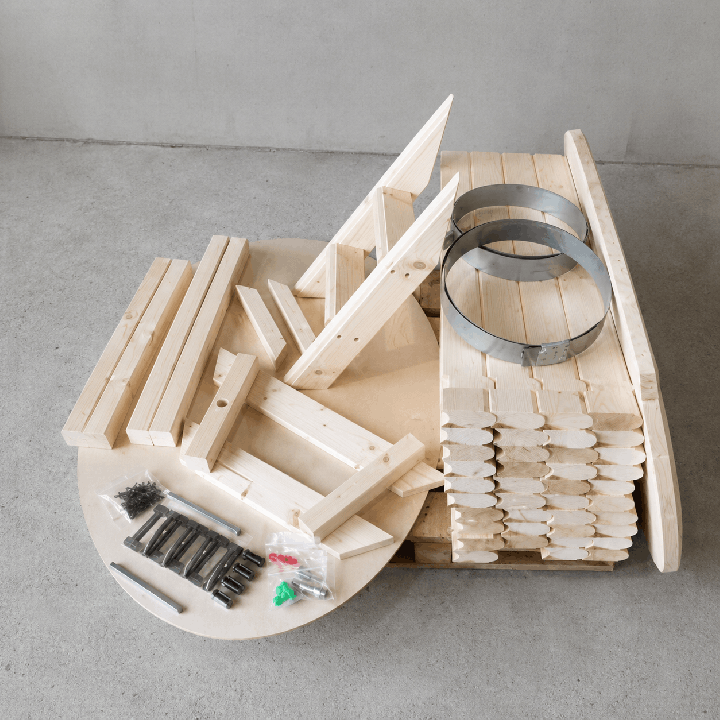 Bain nordique en bois 120 × 80 cm en kit | La Maison Finoise