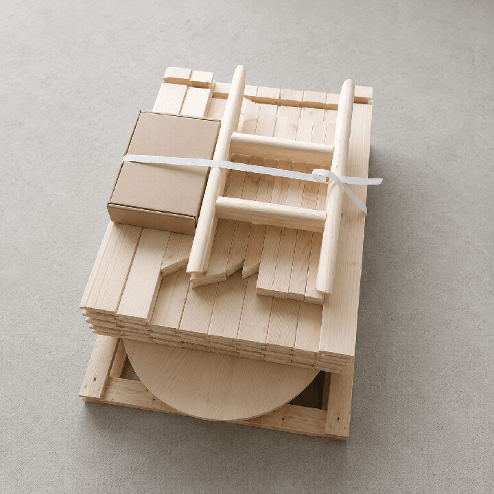Bain nordique en bois 120 × 80 cm en kit | La Maison Finoise