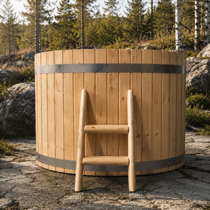 Bain nordique en bois 80  x 120 cm en kit