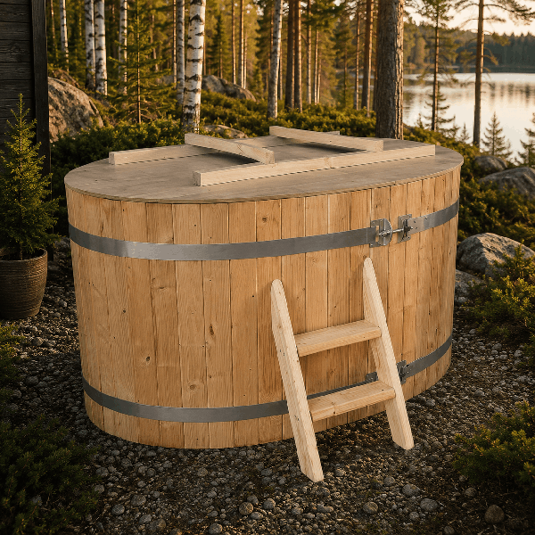 Bain nordique en bois 123 × 163 cm en kit | La Maison Finoise