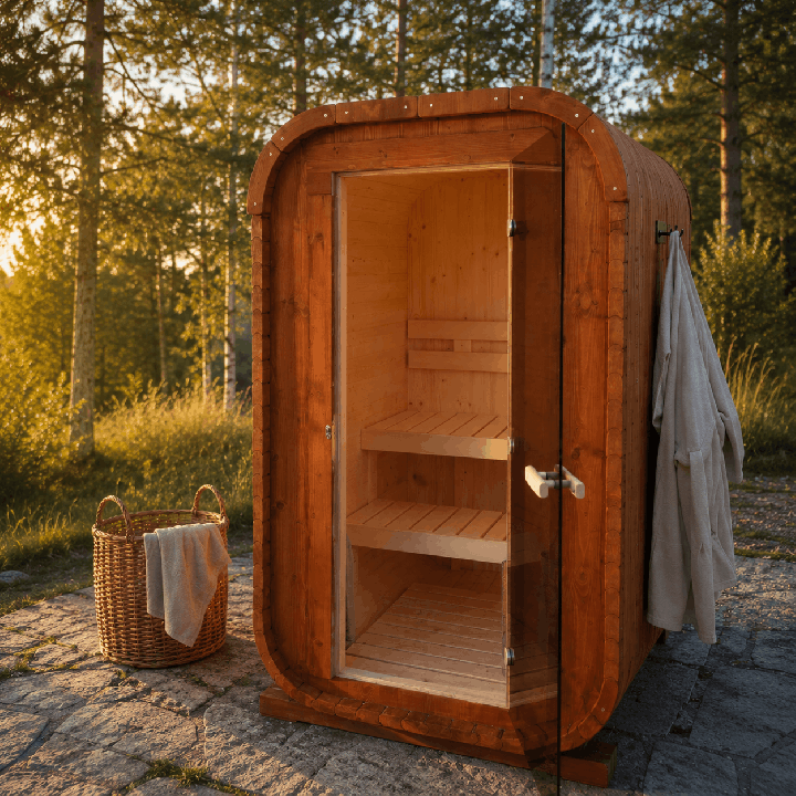 Sauna Quadro 1,6 m – Poêle électrique