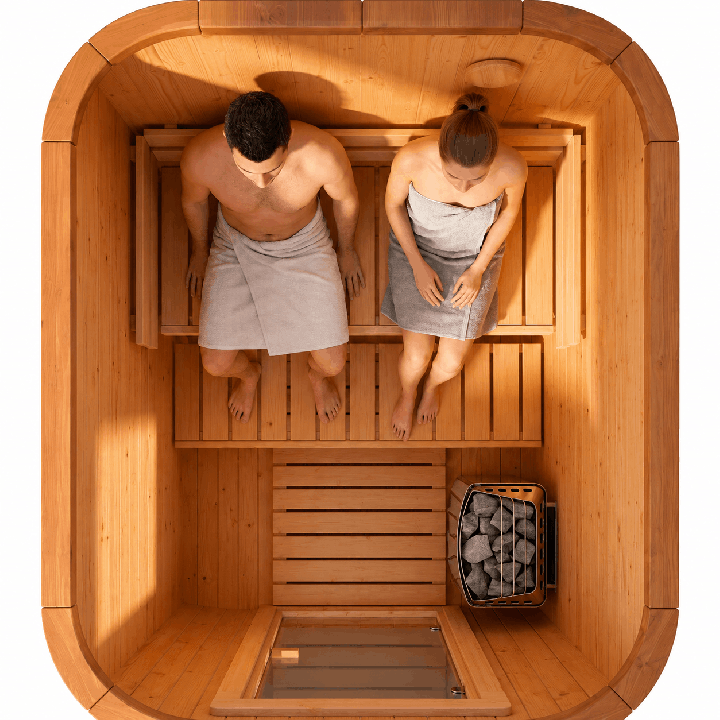 Sauna Quadro 1,6 m en épicéa | La Maison Finoise