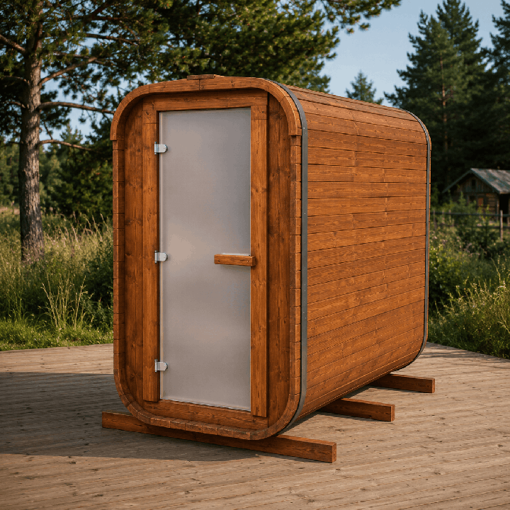 Sauna Cubio 2,4 m – Poêle électrique