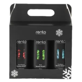 Coffret de fragrances pour sauna Rento – 3 × 400 ml