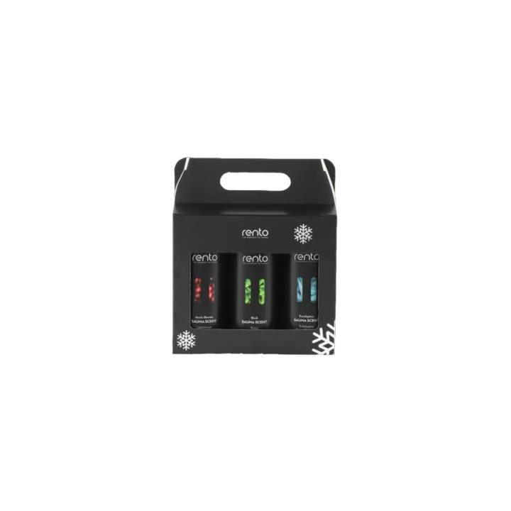 Coffret de fragrances pour sauna Rento – 3 × 400 ml