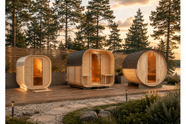 Quel sauna extérieur choisir ? Tonneau, Quadro ou Cubio
